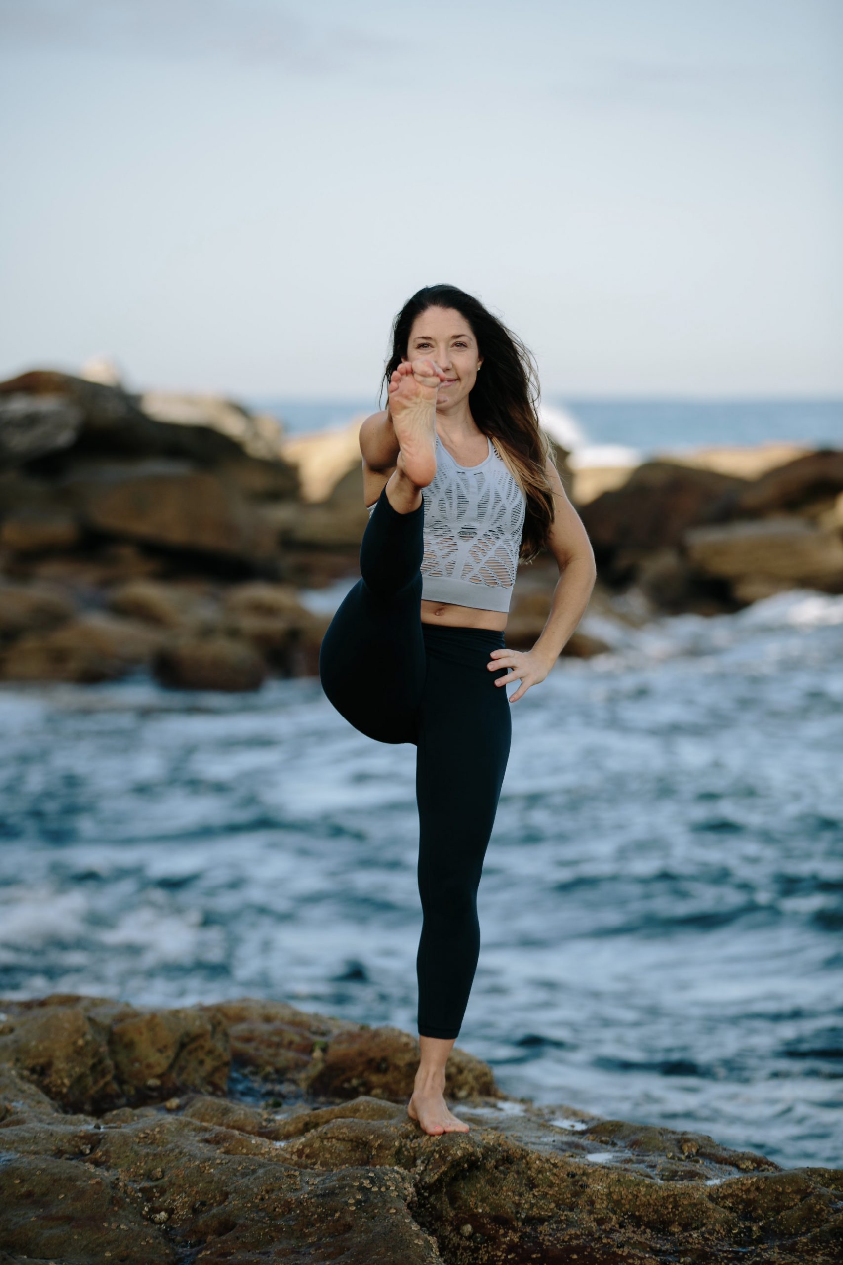 Kat Clayton Yoga Balancing Pose Hand to Big Toe