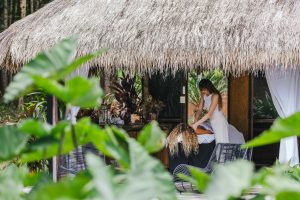 Woman receiving a relaxing massage at BlueGreen Sanctuary wellness centre